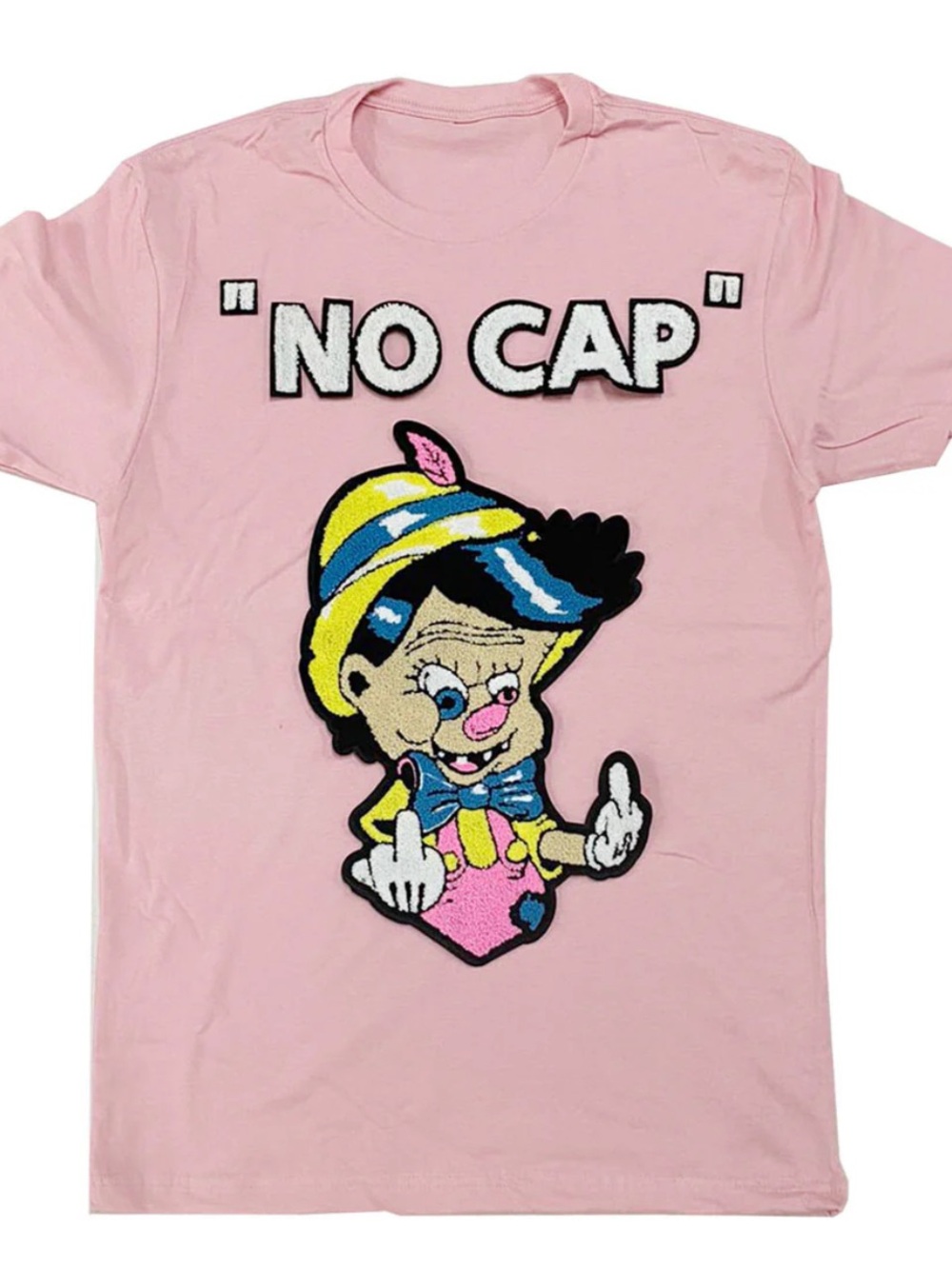 Raw Own The Now No More Lies NO CAP Chenille Crew Neck -